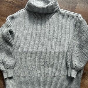 American Eagle Multi-Gray Turtleneck/cowl neck Sweater